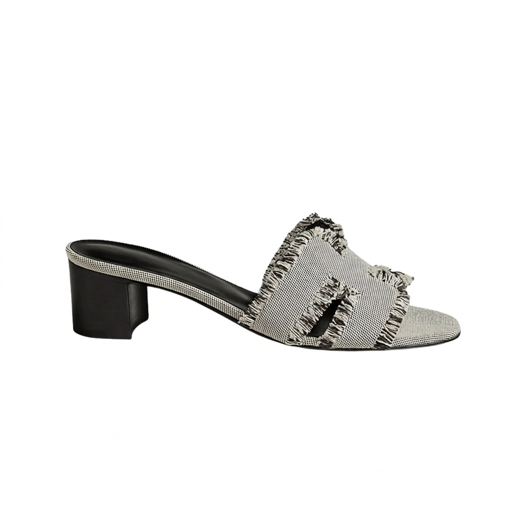 Oasis Sandals in Fringed Maxi H Canvas