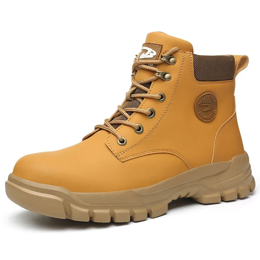 Waterproof Steel Toe Work Boots — Slip-Resistant, Puncture-Resistant