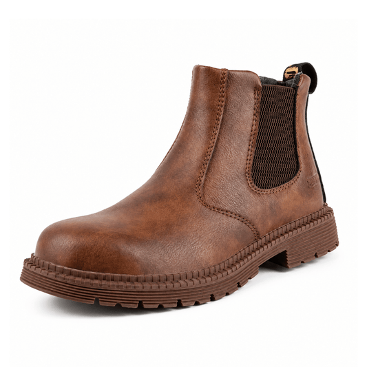 Chelsea - Men's Steel Toe Work Boots | Rubber Sole