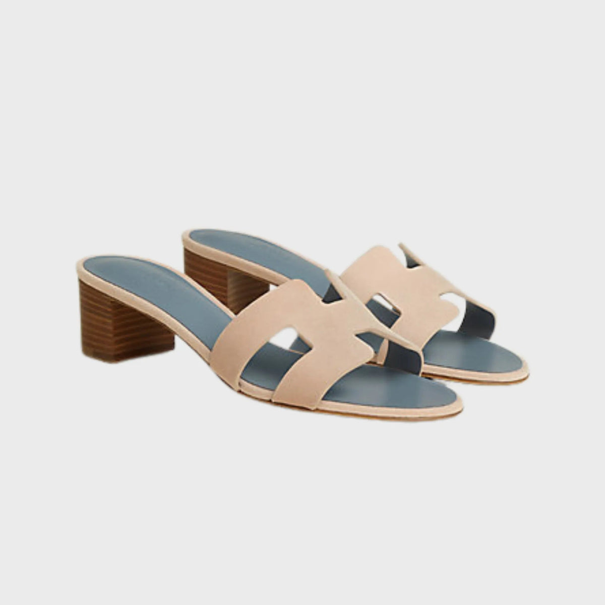 Hermes Oasis Sandals in Suede Goatskin