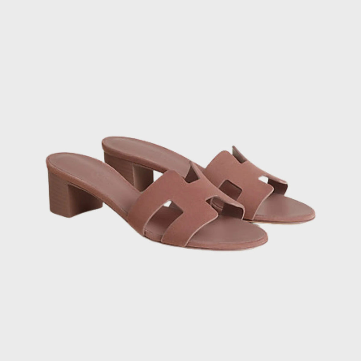 Hermes Oasis Sandals in Suede Goatskin