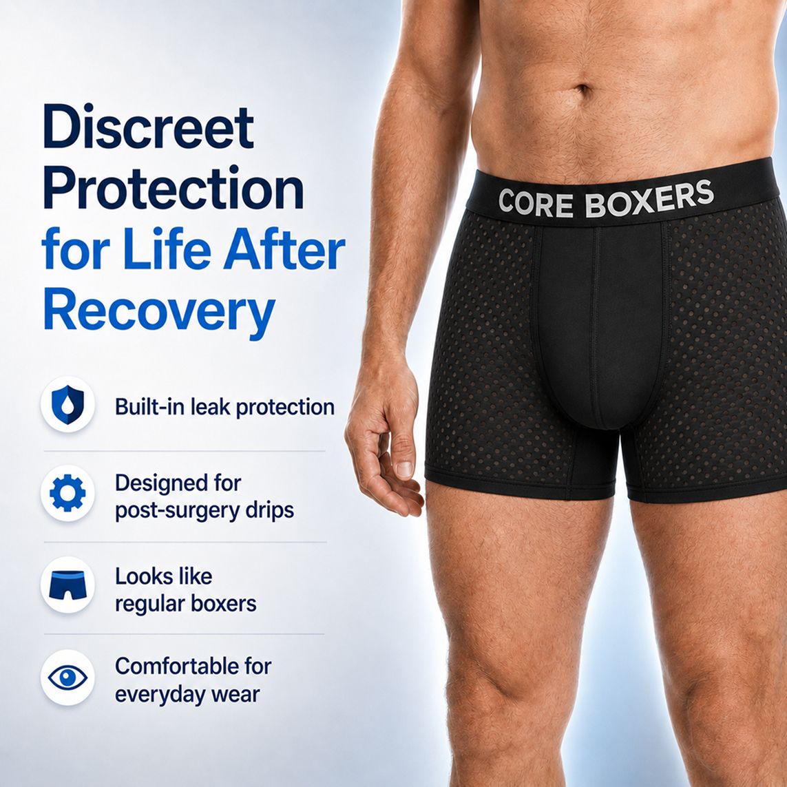 Core Boxer - Men’s Bamboo Leak-Proof Briefs