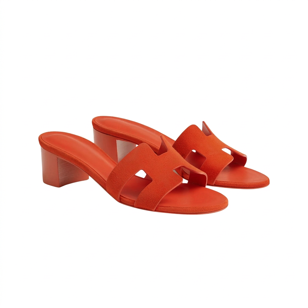 Oasis Sandals in Suede Goatskin
