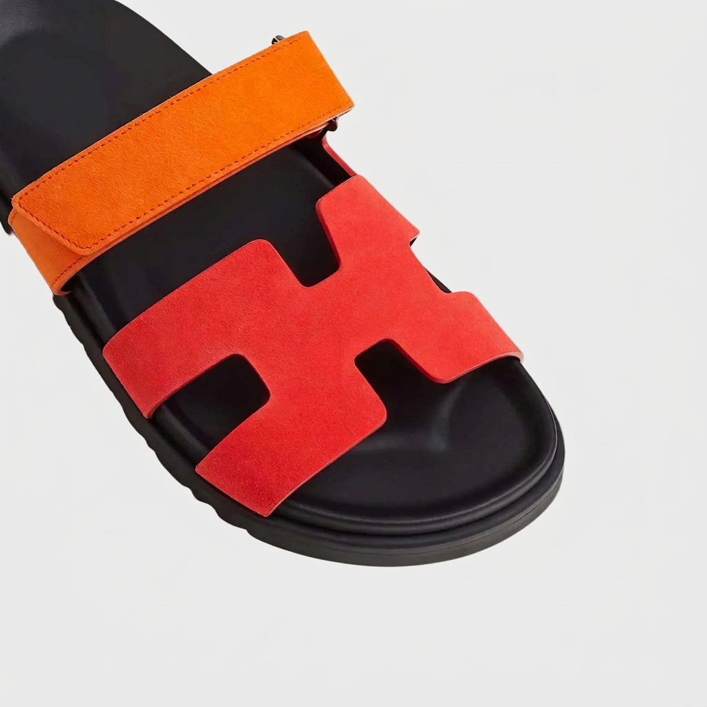Chypre Sandal Duo Tone Suede Women