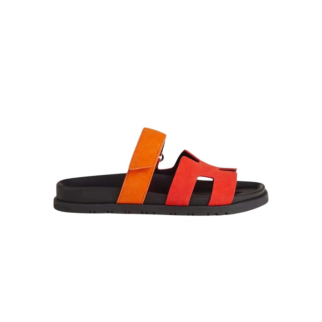 Chypre Sandal Duo Tone Suede Women