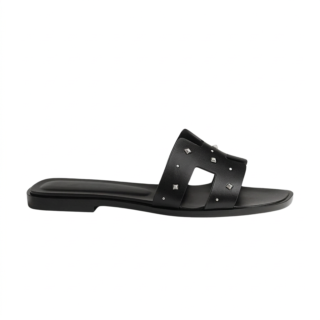 Oran Sandal Calfskin with Medor Studs