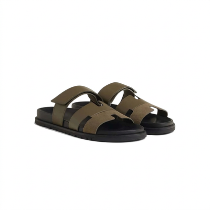Chypre Sandal Calfskin and Suede Goatskin Men
