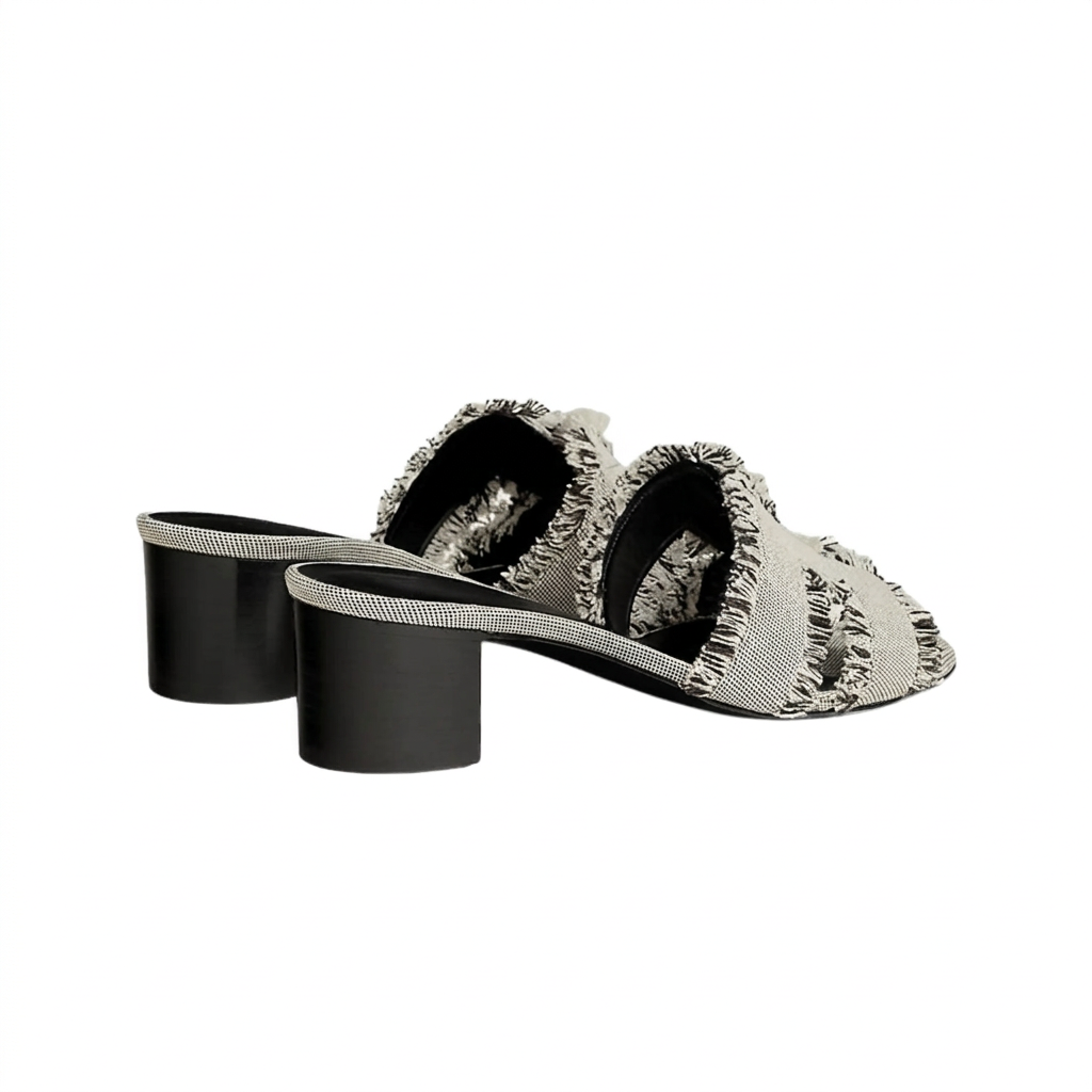Oasis Sandals in Fringed Maxi H Canvas