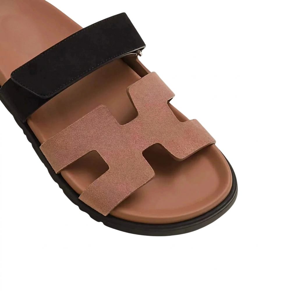 Chypre Sandal Duo Tone Suede Women