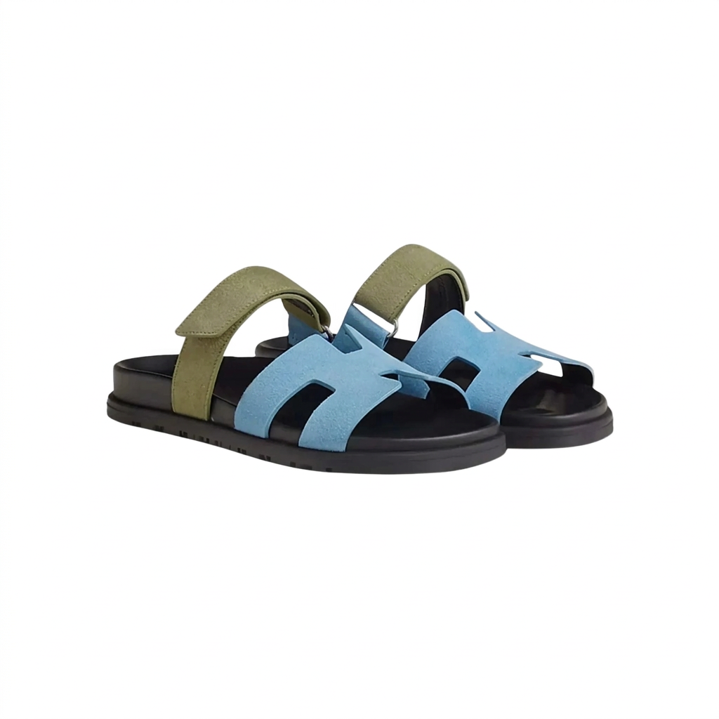 Chypre Sandal Duo Tone Suede Women
